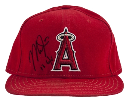 2013 Mike Trout Game Used and Signed Los Angeles Angels Hat (Player LOA & PSA/DNA)